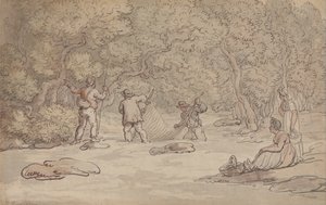 サーモンプールの網 作： Thomas Rowlandson